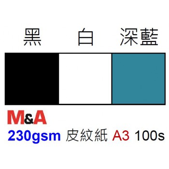 230g 皮紋紙封面 A3 100s